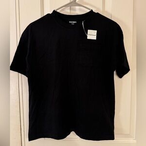 NWT Old Navy Oversized Black Tee - Youth Large